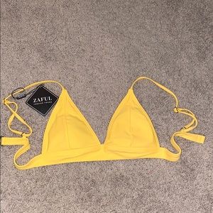 Yellow bathing suit top